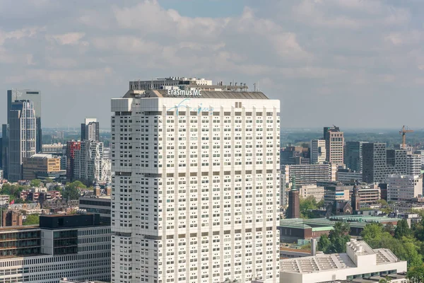 Luftaufnahme des Universitätsklinikums Erasmus University Medical Center in Rotterdam — Stockfoto