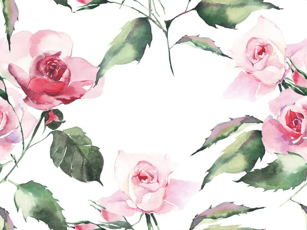 Szép Fényes Elegáns Csodálatos Színes Finom Rózsaszín Rágva Növényi Rózsa — Stock Fotó