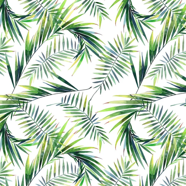 Ljusa Vackra Gröna Växtbaserade Tropiska Fantastiskt Hawaii Blommig Sommar Mönster — Stockfoto