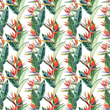 Parlak güzel yeşil çiçek bitkisel tropikal güzel hawaii şirin çok renkli yaz desen bir biftek yeşil palmiye ile tropikal bir sarı çiçekler suluboya el kroki bırakır. Tekstil için mükemmel