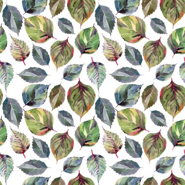 Güzel güzel şirin harika grafik parlak çiçek bitkisel sonbahar turuncu yeşil sarı desen suluboya el kroki bırakır. Tekstil, duvar kağıtları, kağıt sarma için mükemmel