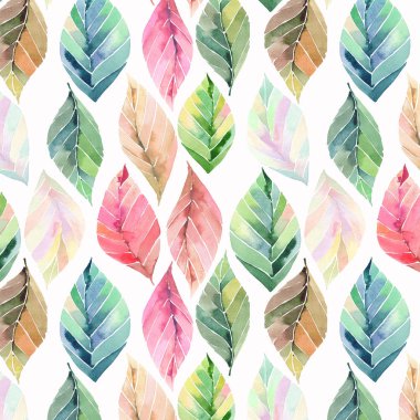 Güzel güzel şirin harika grafik parlak çiçek bitkisel sonbahar turuncu yeşil sarı desen suluboya el kroki bırakır. Tekstil, duvar kağıtları, kağıt sarma için mükemmel