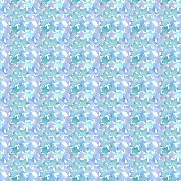 Bonito Lindo Gráfico Maravilhoso Brilhante Artístico Azul Roxo Estrelas Padrão — Fotografia de Stock