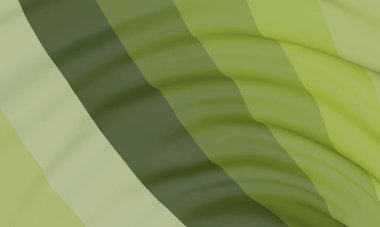 Dalgalı yeşil çizgili kumaş arkaplan