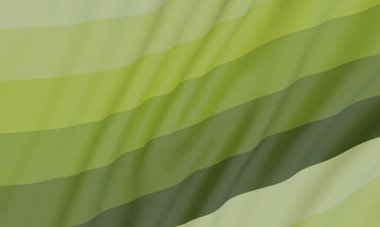 Dalgalı yeşil çizgili kumaş arkaplan