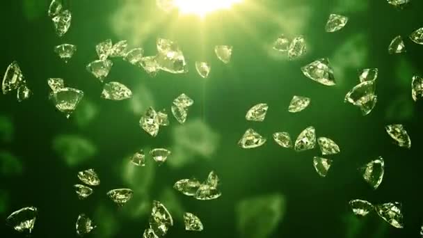 Achtergrondanimatie Met Glinsterende Diamanten Die Kan Worden Gebruikt Voor Mode — Stockvideo