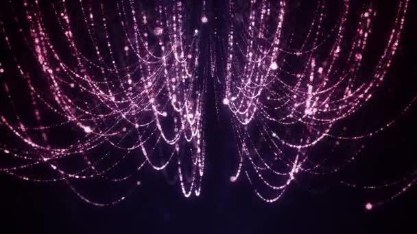 Parçacık Deco ışıklar — Stok video