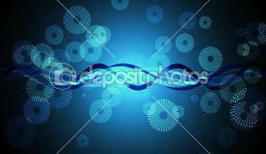 Retro dalgalı parçacıklar