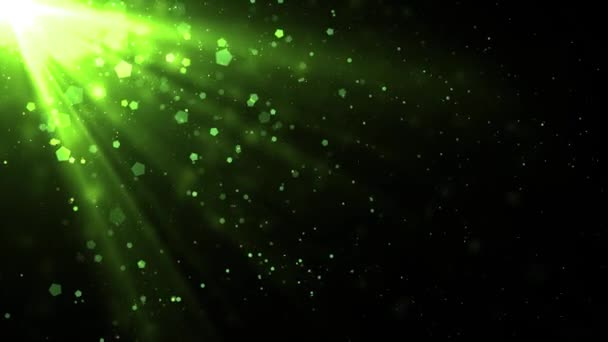 Mennyei fénysugarak részecskék — Stock videók