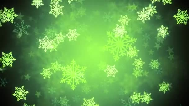 Green Tinted Flakes — Stock Video