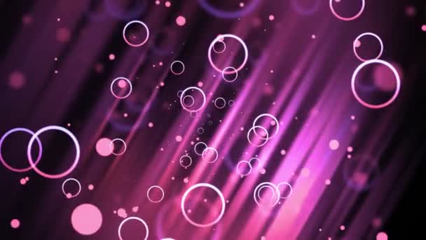 Cercles mobiles roses dans le tunnel 