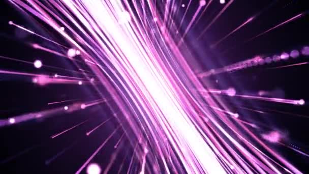 Pink Moving Space Streaks — Stock Video