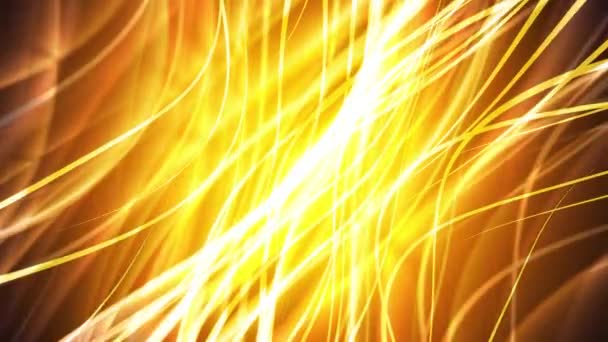 Yellow Flowing Streaks — Stock Video