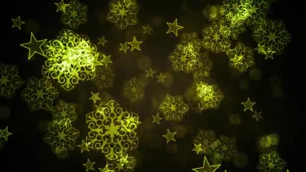 Χριστούγεννα νιφάδες χιονιού Frost — Αρχείο Βίντεο
