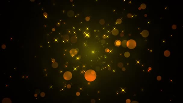 Glitter scintillanti dorati — Video Stock