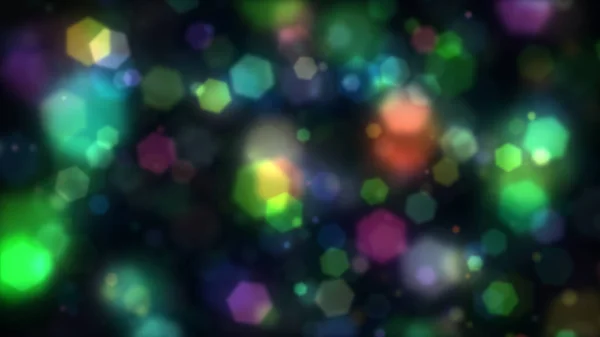 Arka arka plan renkli altıgenler serin bokeh ışık efekti oluşturma. 8 k Ultra Hd çözünürlük 300 dpi