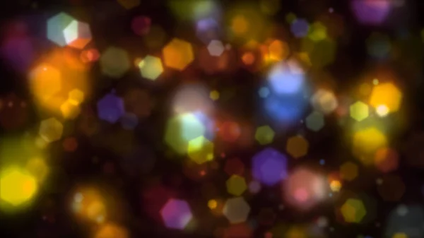 Abstract Kleurrijk Zeshoeken Achtergrond Genereren Cool Bokeh Lichteffect Ultra Resolutie — Stockfoto