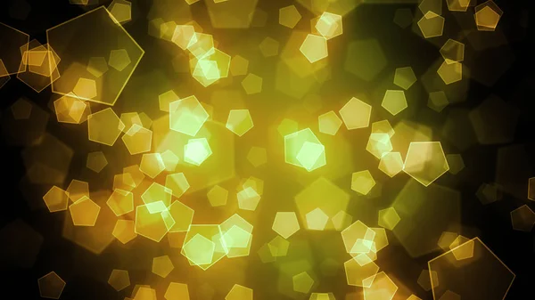 Bokeh Hintergrund Mit Fünfeckformen Und Abstrakten Teilchen Ultra Auflösung Bei — Stockfoto