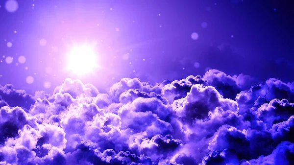 Worship and Prayer based cinematic clouds and light rays background useful for divine, spiritual, fantasy concepts.