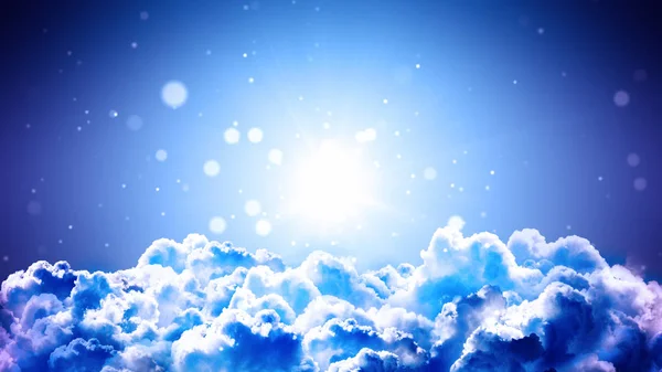 Worship and Prayer based cinematic clouds and light rays background useful for divine, spiritual, fantasy concepts.