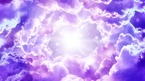 İbadet ve dua sinematik bulutlar ve ışık ışınları arka plan ilahi, manevi, fantezi kavramları yararlı dayalı.