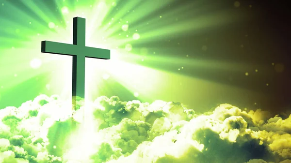 Christian Istentisztelet Imádság Alapú Sunburst Fénysugarak Háttér Hasznos Isteni Spirituális — Stock Fotó