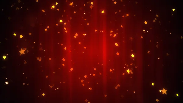 Stelle Luminose Particelle Scintillanti Feste Eventi — Foto Stock