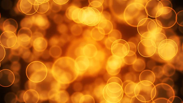 Abstract bokeh of defocused floating lights.