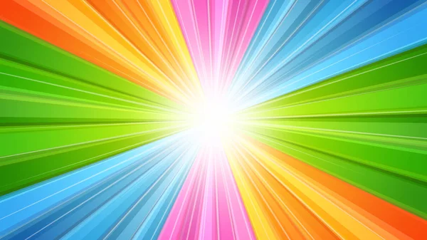 Yayın, reklam ve sunumlar için uygun arka plan Sunburst ile ışık ışınları