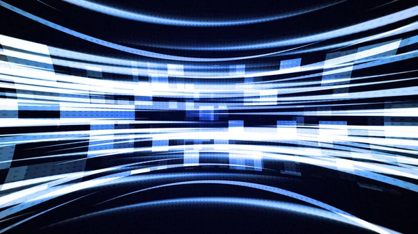 Hitech Och Hög Påverkar Blinkande Rektangel Data Grid Teknik Bakgrund Stockfoto
