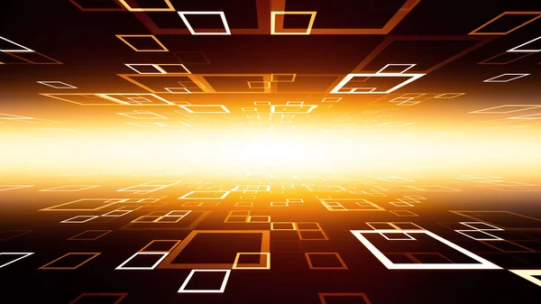 Hitech High Impact Blinking Rectangle Data Grid Technology Background Which Stock Image