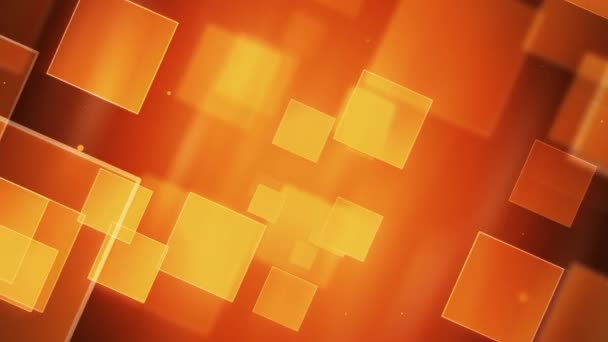 Abstract Square Shapes Dynamic Tunnel Motion Background Animation Suited Broadcast — Stock Video