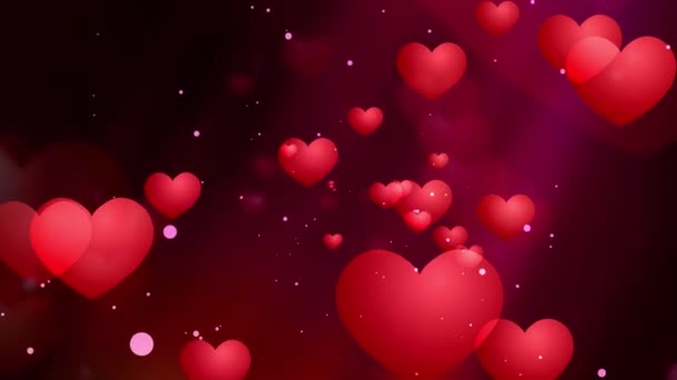 Valentines Wedding Hearts Background Animation Suited Broadcast