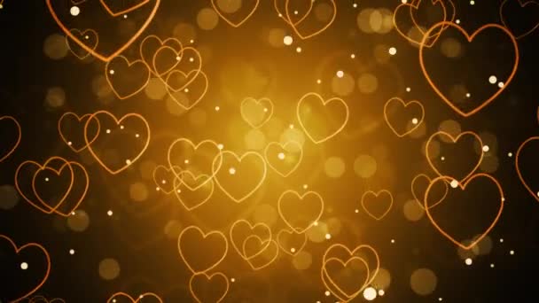 Valentines Wedding Hearts Animação Fundo Adequado Para Transmissão Comerciais Apresentações — Vídeo de Stock