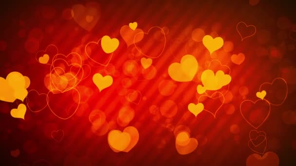 Valentines Wedding Hearts Animação Fundo Adequado Para Transmissão Comerciais Apresentações — Vídeo de Stock
