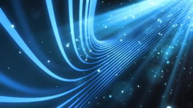 Hafif çizgiler bokeh ışık parçacıkları ile akan yayın, reklam ve sunumlar için uygun animasyon arka plan. Bu da moda, fotoğraf veya kurumsal animasyonlar kullanılabilir.