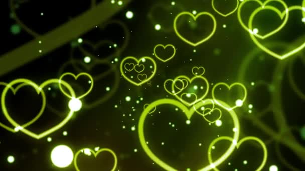 Valentines Wedding Hearts Background Animation Suited Broadcast Commercials Presentations Can — Stock Video