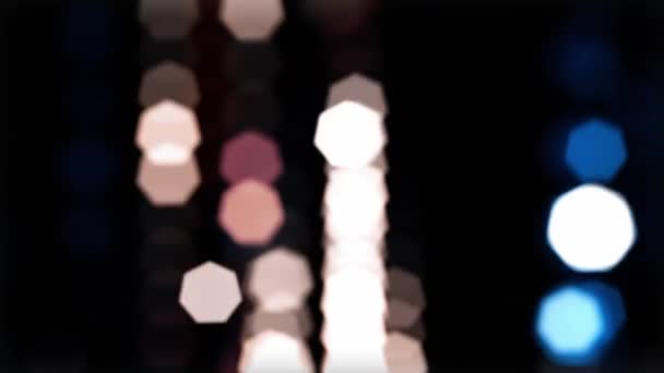 Animación Bokeh Light Effect Que Puede Utilizar Como Superposición Colocándola — Vídeos de Stock