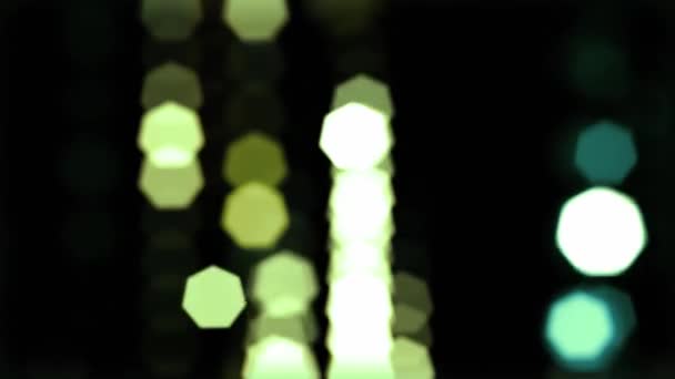 Анимация Bokeh Light Effect Которая Использована Качестве Наложения Поместив Поверх — стоковое видео