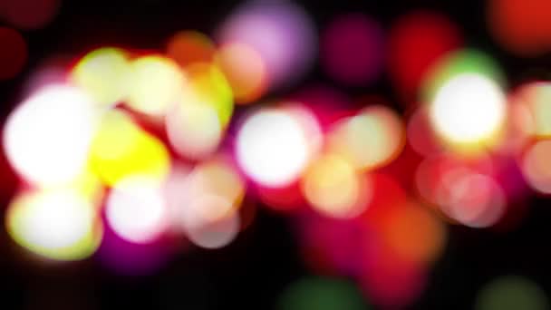 Animación Bokeh Light Effect Que Puede Utilizar Como Superposición Colocándola — Vídeos de Stock