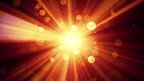 Heavenly Light Rays Worship Animation Which Suited Broadcast Commercials Presentations — Stock Video