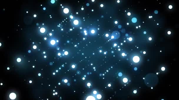 Abstrakta Ljusstrimmor Och Glödande Partiklar Bakgrund Som Lämpad För Broadcast — Stockvideo