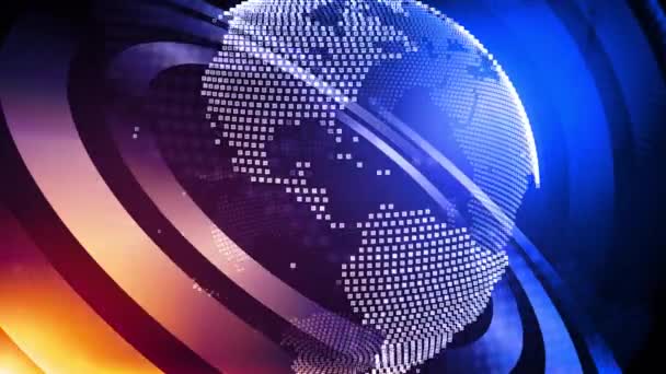 Television World News Animazioni Sfondo Che Possono Essere Utilizzati Qualsiasi — Video Stock