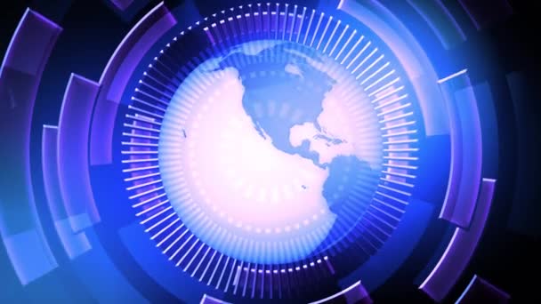 Televisie Wereld Nieuws Achtergrond Animatie Die Kunnen Worden Gebruikt Een — Stockvideo