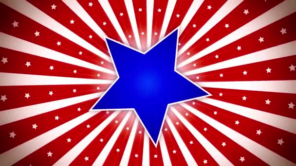 Patriotic Background Animations Which Can Used Any Video Presentation Motion — Stock Video