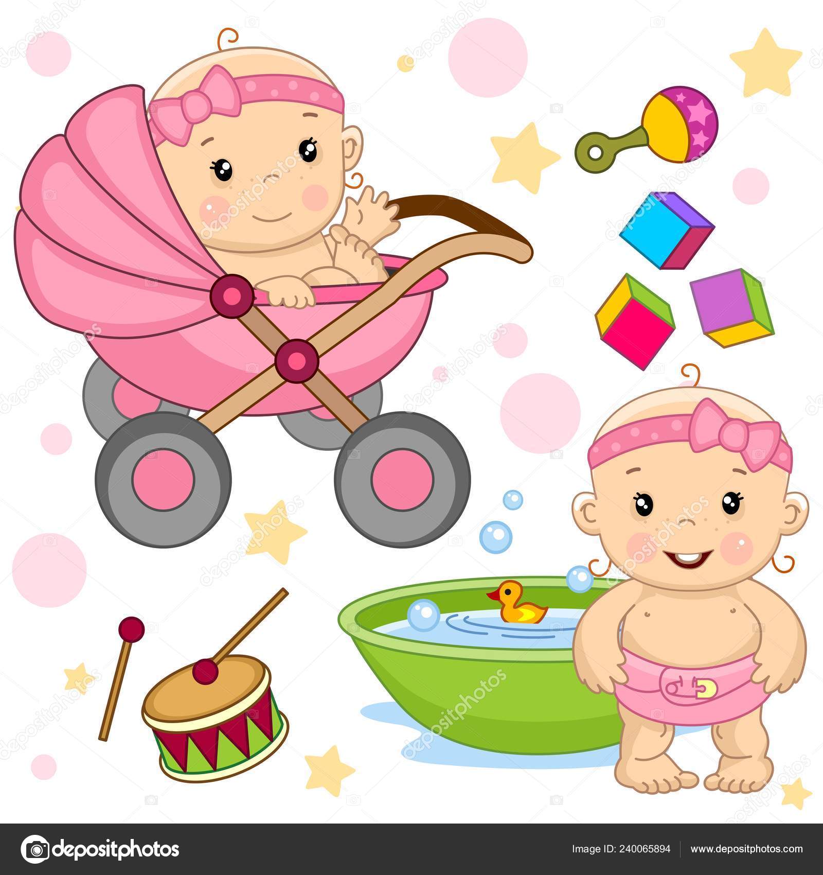 Set Icons Little Kids Girls Children Design Baby Stroller Baby Vector Image By C Huhabra Vector Stock Set Icons Little Kids Girls Children Design Baby Stroller Baby Vector Image By C Huhabra Vector Stock