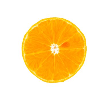 Kırpma yolu ile beyaz arkaplanda izole edilmiş turuncu meyve