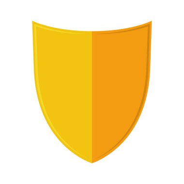 Beyaz arka plan üzerinde izole trendy düz stilde kalkan kutsal kişilerin resmi. Web sitesi tasarımı, logo, app, UI kalkan simgesi. Vektör