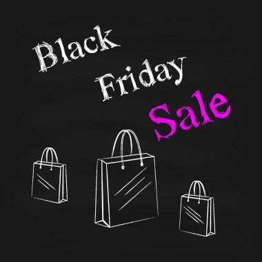 Siyah Cuma satış banner şablon. Arka plan siyah Cuma tasarımı için. Vektör.