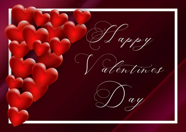 День святого Валентина фон с сердцем. Вектор . — стоковый вектор